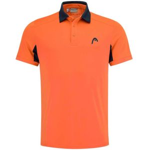 Head Racket Slice Short Sleeve Polo Oranje L Man