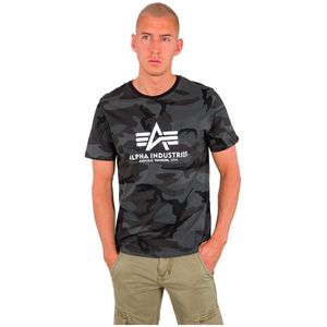 Alpha Industries Basic Camo Short Sleeve T-shirt Zwart L Man
