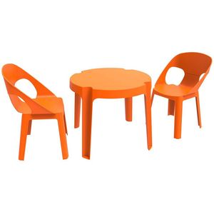 Garbar Rita Table And 2 Chairs Set Oranje