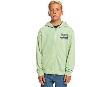 Quiksilver Retro Fade Full Zip Sweatshirt Groen 12 Years Jongen