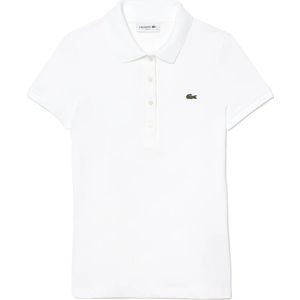 Lacoste Df3443 Short Sleeve Polo Wit 38 Vrouw
