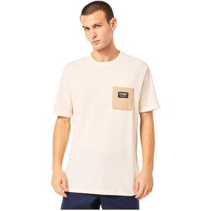 Oakley Apparel Classic B1b Pocket Short Sleeve T-shirt Beige L Man