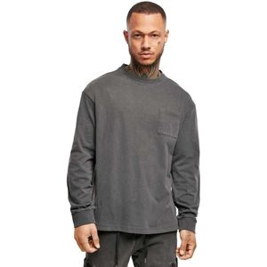 Urban Classics Pigment Dyed Pocket Sweatshirt Grijs L Man