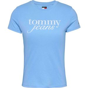 Tommy Jeans - Korte Mouwen T-shirt - Wit - 100% Regeneratief Katoen