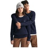 Gant - 984047 Shield Teens - Gebreide Trui - Marine - Katoen