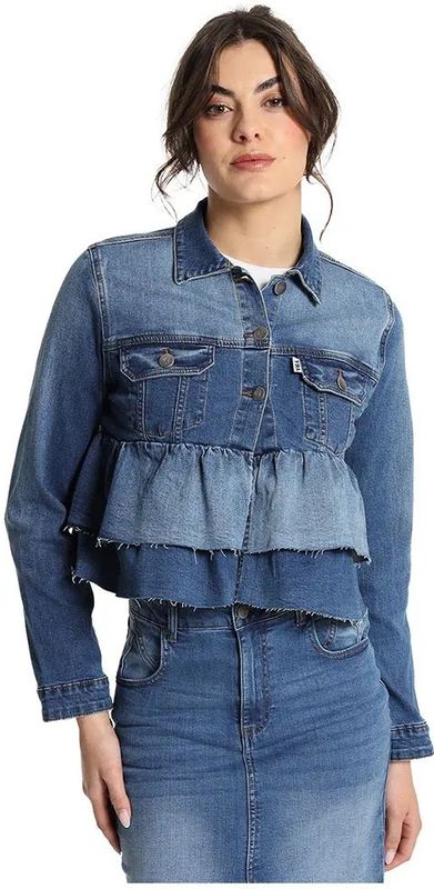 Victorio & Lucchino - 370038029 - Spijkerjasje - Blauw - Katoen - Lange Mouwen