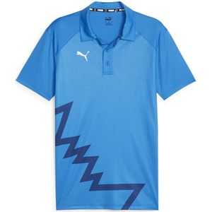 Puma Hoops Team Short Sleeve Polo Blauw XS Man