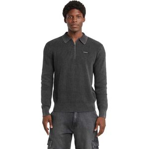 Guess - Collar Sweatshirt - Katoen - Met Halve Rits