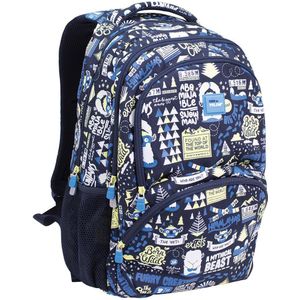 Milan 4 Zip School Backpack 25l The Yeti 2 Series The Yeti 2 Special Series Blauw