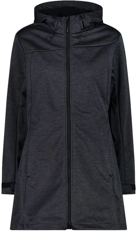 CMP - Softshell Hoodie Jas - Waterdicht - Met Vaste Capuchon - Jacquardpatroon