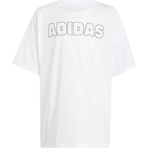 Adidas Loose Short Sleeve T-shirt Wit 15-16 Years Jongen