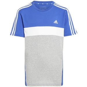 Adidas 3 Stripes Tib Short Sleeve T-shirt Blauw,Grijs 15-16 Years