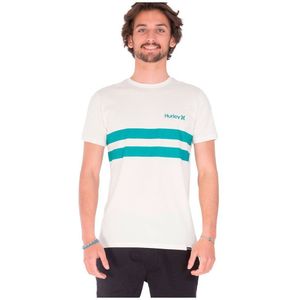 Hurley Oceancare Block Party Short Sleeve T-shirt Wit S Man