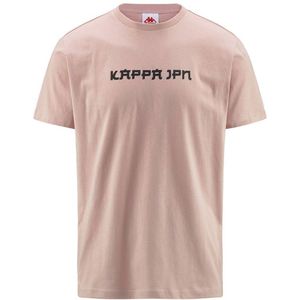 Kappa Authentic Jpn Glifer Short Sleeve T-shirt Roze XL Man