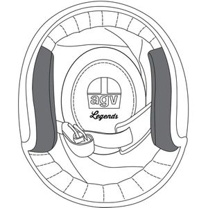 Agv X70 Wangkussentjes