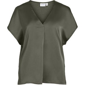 Vila Ellette V Blouse Met Korte Mouwen