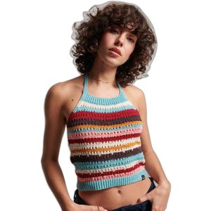 Superdry Vintage Crochet Halter Sleeveless T-shirt Veelkleurig M Vrouw