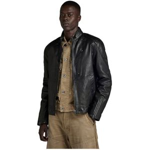 G-star Biker Leather Jacket Zwart L Man