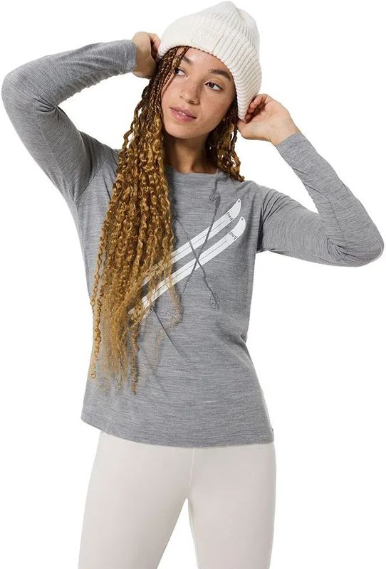 Super.natural - W KRYSSEDE SKI LS - T-shirt - Lange Mouwen