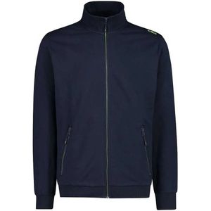 CMP - Stretch Fleece Sweatshirt - Blauw - Heren - Met Doorlopende Ritssluiting