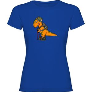 Kruskis Dino Trek Short Sleeve T-shirt Blauw M Vrouw