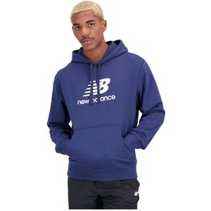 New Balance Essentials Stacked Logo French Terry Hoodie Blauw L Man