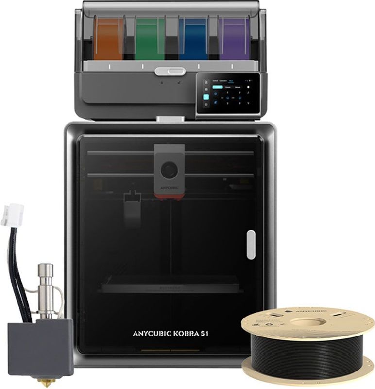 ANYCUBIC - Kobra S1 Combo - 3D-printer - Inclusief Hotend en Filament - Zwart