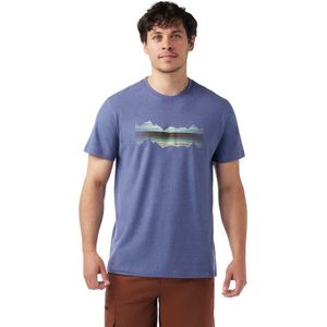Smartwool - Mountain Horizon Graphic Tee - Merinoshirt - Blauw