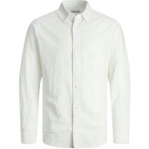 Jack & Jones Linen Overhemd Met Lange Mouwen