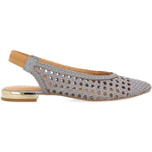 Gioseppo - Ballerina's - Lichtblauw - Leer - Gewatteerde Zool