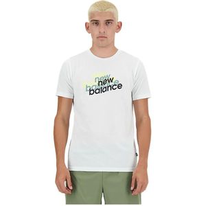 New Balance Sport Essentials Heathertech Graphic T-shirt Met Korte Mouwen