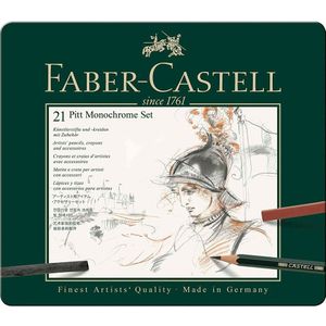 Faber Castell Case Monochrome Drawing 21 Pieces Veelkleurig