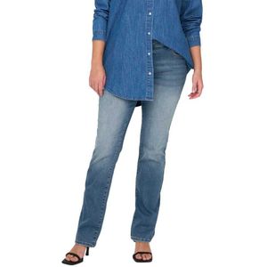 Only Carmakoma Alicia Straight Fit Dot258 Jeans Blauw 54 / 32 Vrouw
