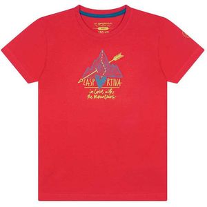 La Sportiva Alakay Short Sleeve T-shirt Rood 140 cm