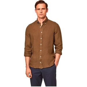 Hackett Garment Dyed Overhemd Met Lange Mouwen