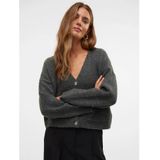 Awgemma - Gebreid Vest - V-Hals - Lange Mouwen - Regular Fit