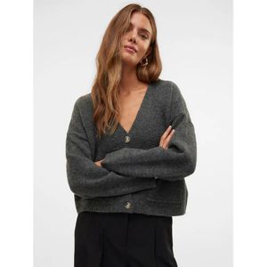 Awgemma - Gebreid Vest - V-Hals - Lange Mouwen - Regular Fit