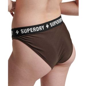 Superdry Code Triangle Elastic Top Swimsuit Bruin S Vrouw