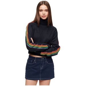 Superdry Side Stripe Raglan Round Neck Sweater Blauw XS Vrouw