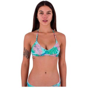 Hurley Java Tropical Adjustable Bikini Top Groen XS Vrouw