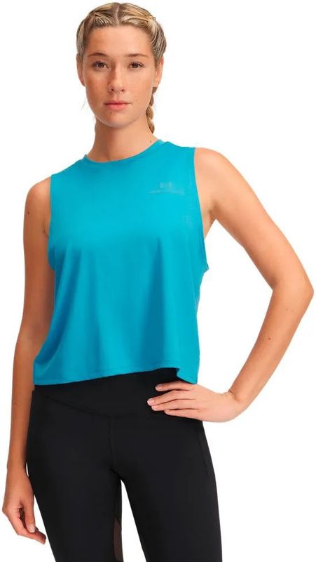 Under Armour - Vanish Energy Crop - Mouwloos T-shirt - Blauw - Dameskleding