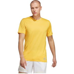 Adidas Run It Short Sleeve T-shirt Geel M / Regular Man