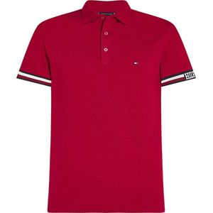 Tommy Hilfiger Monotype Short Sleeve Polo Rood M Man