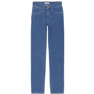 Wrangler W26rdb Straight Fit Jeans Blauw 33 / 34 Vrouw