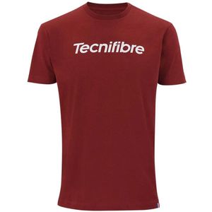 Tennisshirt Tecnifibre Boys Team Junior Cotton Cardinal
