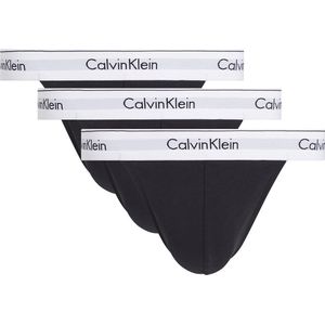 Calvin Klein 000nb3226a Thong 3 Units Zwart S Man
