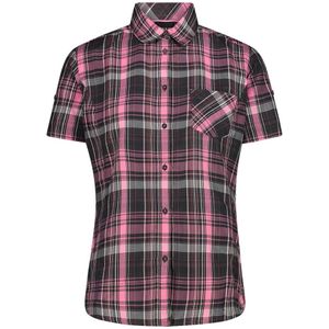 CMP - Dameshemd - Ruitjesmotief - Korte Mouwen - Met Borstzakje