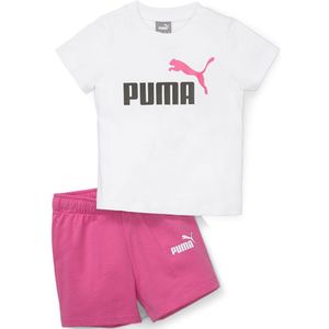 Puma Minicats Tracksuit Wit,Roze 0-3 Months