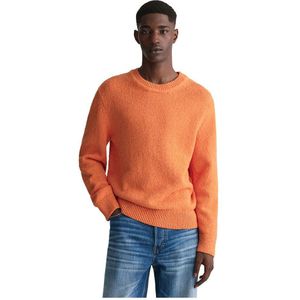Gant Bouclé Crew Neck Sweater Oranje 2XL Man