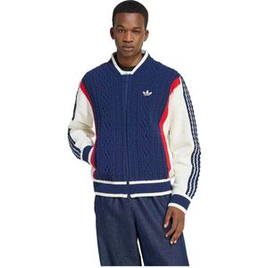 ADIDAS ORIGINALS - Gebreid Vest - Blauw Rood Wit - Retro Remix